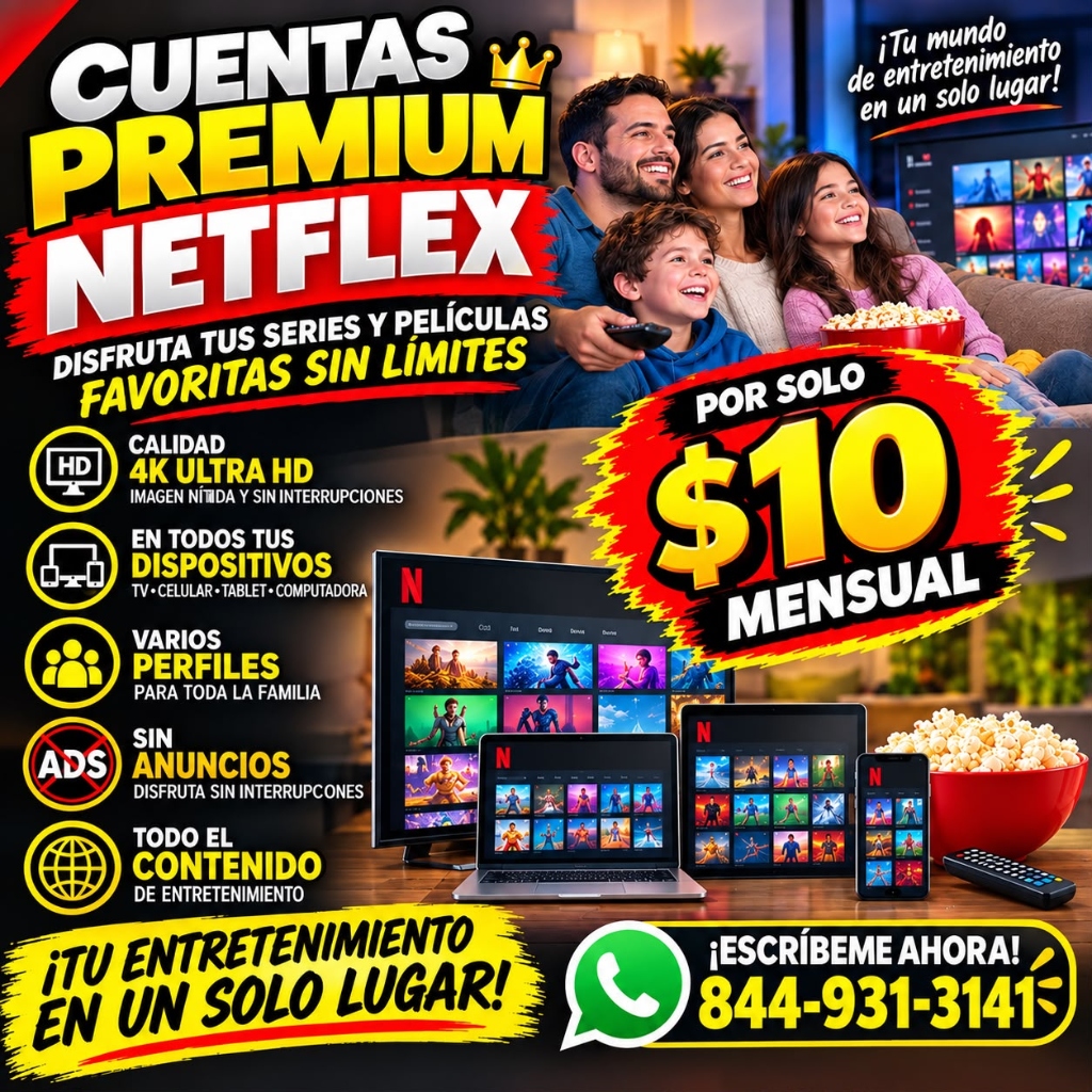 Cuenta Premium Netflix